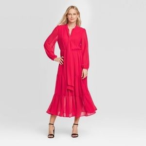 Who what wear long sleeve midi dress